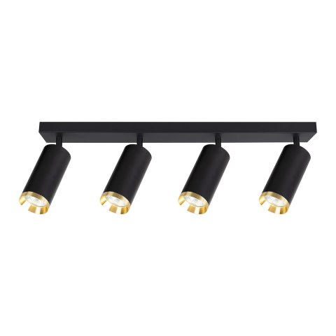 Oprawa Mica Spot Czarny + Złoty 4xGU10