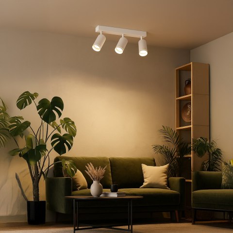 Oprawa Pipe Ring Spot Biały 3xGU10