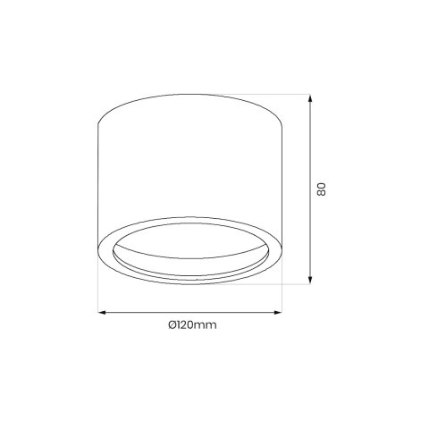 Oprawa natynkowa Redondo Biały 1xAR111 GU10