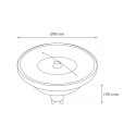 ŻARÓWKA AR111 - 10,5W GU10 3000K/ Czarny z odbłyśnikiem