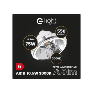 Żarówka AR111 - 10,5W GU10 3000K/ Biały z odbłyśnikiem
