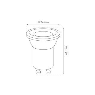 Żarówka LED 3W Mini GU10 4000K