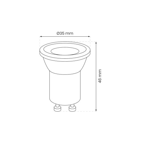 Żarówka LED 3W Mini GU10 4000K