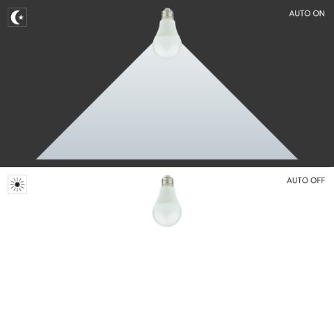 Żarówka LED 9W A60 E27 3000K Zmierzchowa