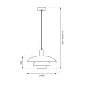 Lampa wisząca FERRO Cashmere 1xE27