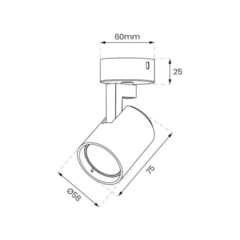 Oprawa Volf Spot Czarny 1xGU10