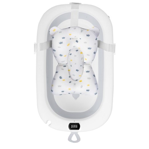 Poduszka do wanienki dla niemowląt wkładka do kąpieli Ricokids biało-niebieska