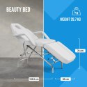 Fotel kosmetyczny do masażu tatuażu SPA MATERA - biały