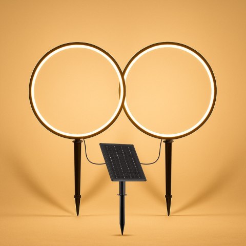 Lampa Solarna Rings 2x1,5W 2x25lm 3000K
