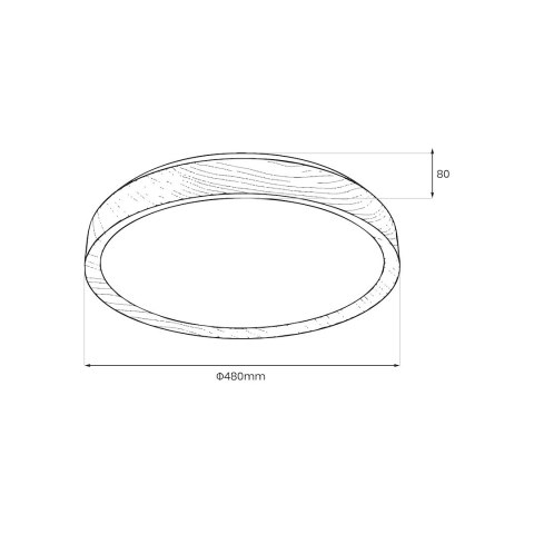 Plafon ORINOKO 36W LED Ø480