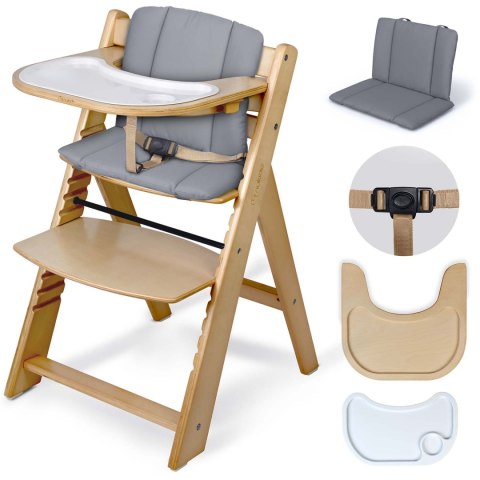 Drewniane krzesełko do karmienia Nukido Nelo