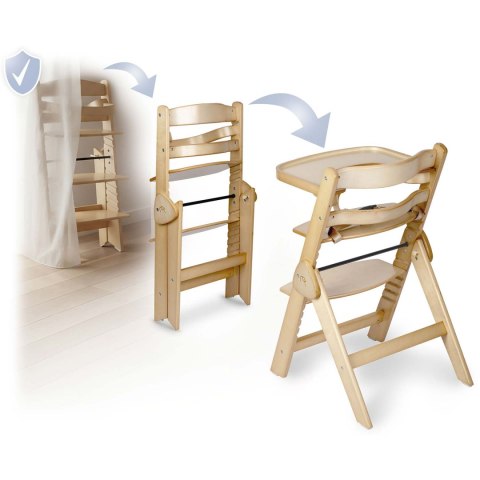 Drewniane krzesełko do karmienia Nukido Timo