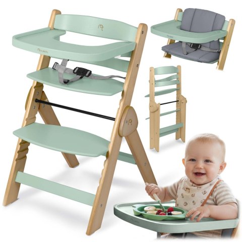 Drewniane krzesełko do karmienia Nukido Timo