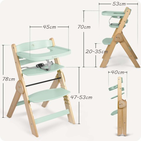 Drewniane krzesełko do karmienia Nukido Timo