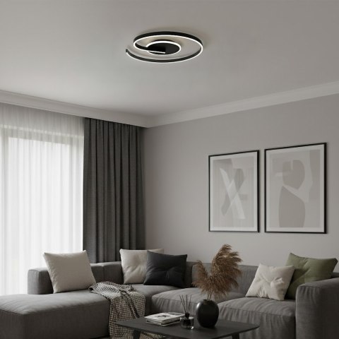 Lampa sufitowa LORENZO BLACK 22W LED