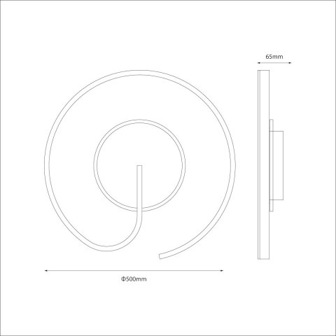 Lampa sufitowa LORENZO GOLD 22W LED