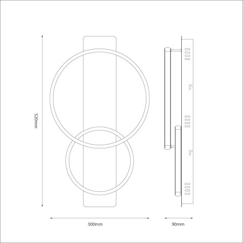 Lampa sufitowa ROWENA 14W LED