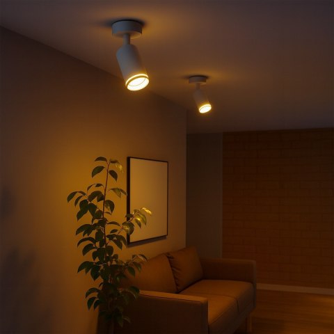 Oprawa Pipe Ring Spot Biały 1xGU10