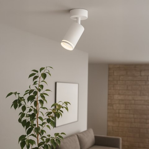 Oprawa Pipe Ring Spot Biały 1xGU10