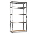 Regał metalowy magazynowy 183 x 90 x 40 cm Humberg HR-853 srebrny
