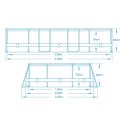 Basen ogrodowy stelażowy 305 x 200 x 84 cm 10w1 Bestway 5614A