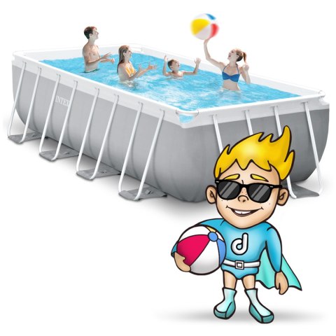 Basen ogrodowy stelażowy 488 x 244 x 107 cm zestaw 6w1 INTEX 26792