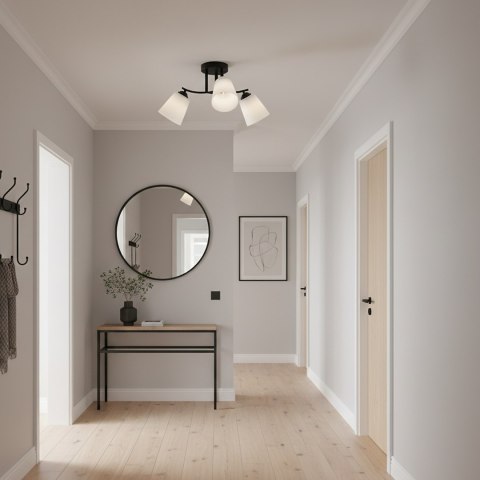 Lampa sufitowa Pafos Black 3xE27