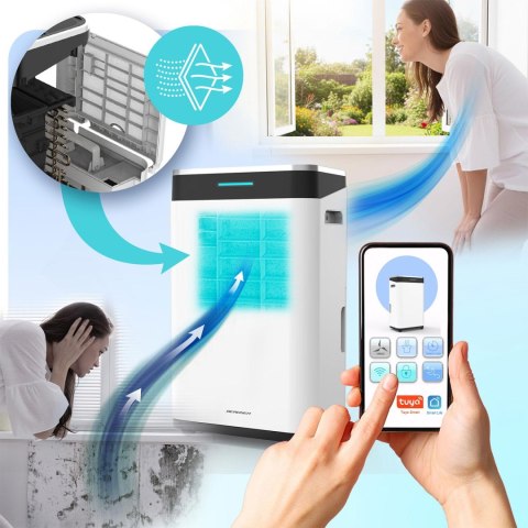 Osuszacz powietrza kompresorowy - pochłaniacz wilgoci 25l/24h higrostat Berdsen BD-533 biały