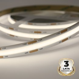 Taśma COB 5W/460lm/320/m 4000K IP20 12V 30m