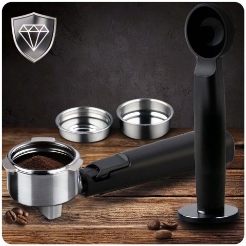 Ekspres do kawy kolbowy 20 bar Berdsen BD-771 czarny