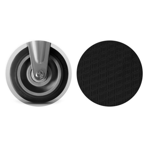 Wózek transportowy platformowy HM-505 czarno-czerwony