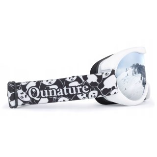 Gogle narciarskie dla dzieci Panda UV400 - czarno-białe