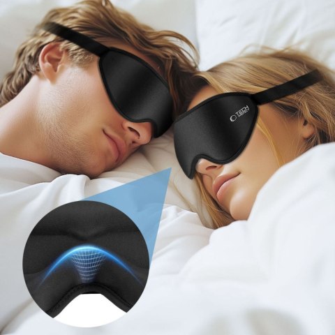 Maska do spania na oczy Eyeshade Sleep Mask - czarna