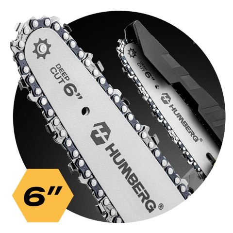 Piła łańcuchowa akumulatorowa mini pilarka Humberg HM-421