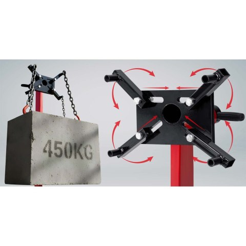 Stojak do montażu silnika 450 kg Humberg HM-385