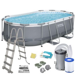 Basen ogrodowy stelażowy 427 x 250 x 100 cm 11w1 Bestway 56620