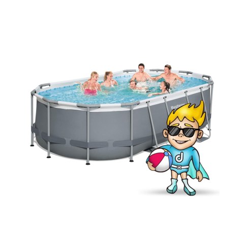 Basen ogrodowy stelażowy 427 x 250 x 100 cm 11w1 Bestway 56620