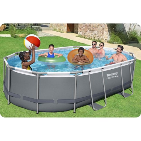 Basen ogrodowy stelażowy 488 x 305 x 107 cm 12w1 Bestway 56448