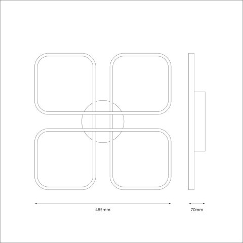 Lampa sufitowa HIDALGO 40W LED