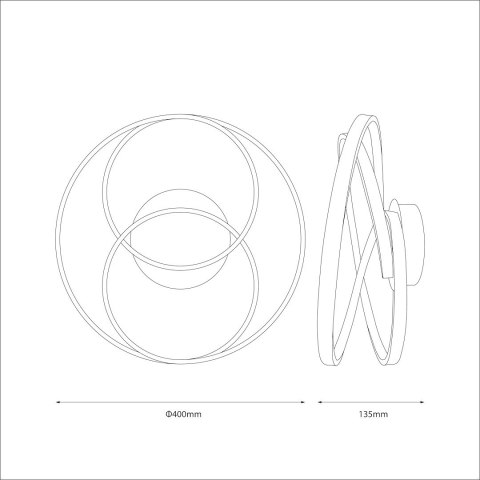 Lampa sufitowa TURNER 32W LED