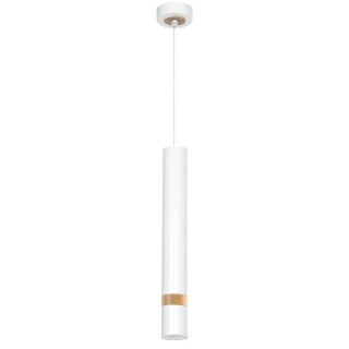 Lampa wisząca Joker Biały / Drewno 1xGU10