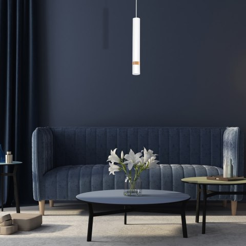 Lampa wisząca Joker Biały / Drewno 1xGU10