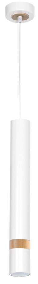 Lampa wisząca Joker Biały / Drewno 1xGU10