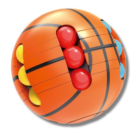 Piłka Łamigłówka Zręcznościowa Logiczna Sensoryczna Dla Dzieci Pomarańczowa