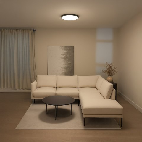 Plafon Slimi 18W 4000K Czarny