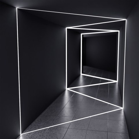 Profil LED wpuszczany GK1 zestaw z kloszem mlecznym 2m