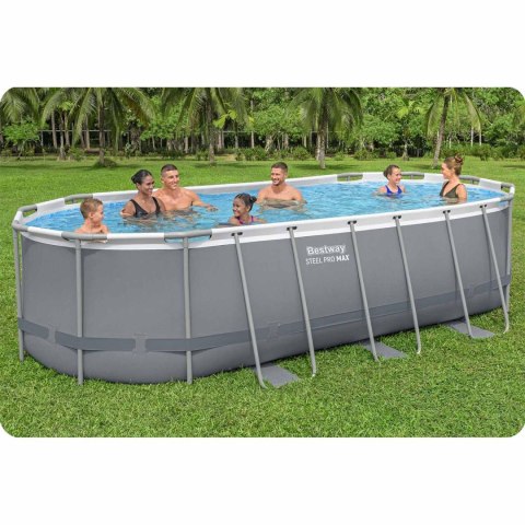Basen ogrodowy stelażowy 549 x 274 x 122 cm 17w1 Bestway 56710