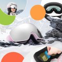 Gogle narciarskie dziecięce nieparujące UV400 M/L - różowe