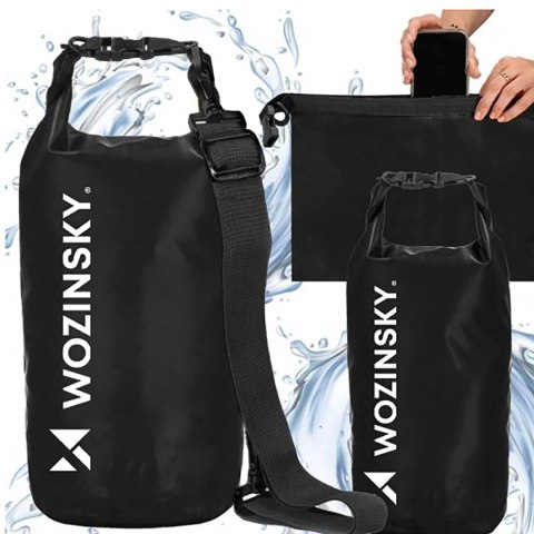 Worek torba wodoodporna outdoor na kajak SUP 10l - czarny