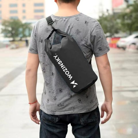 Worek torba wodoodporna outdoor na kajak SUP 10l - czarny